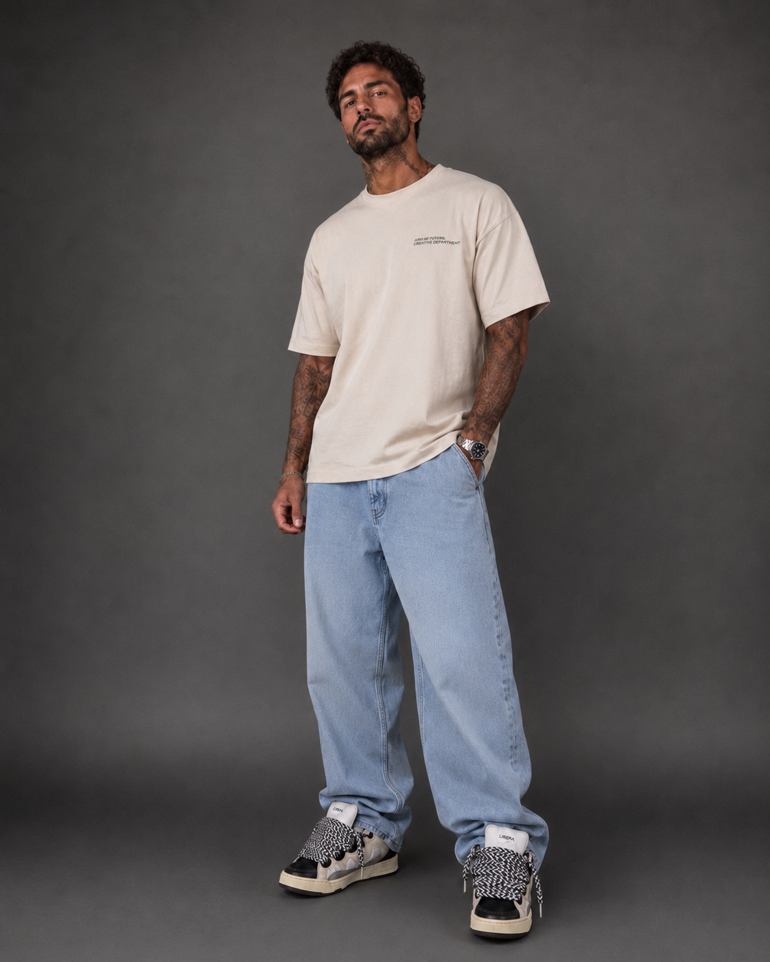 T-shirt Oversize Creative Department Beige