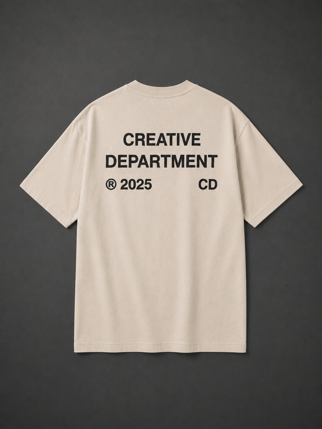 T-shirt Oversize Creative Department Beige