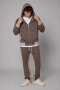 Ensemble Jogging Marron & Beige - Coupe Relax