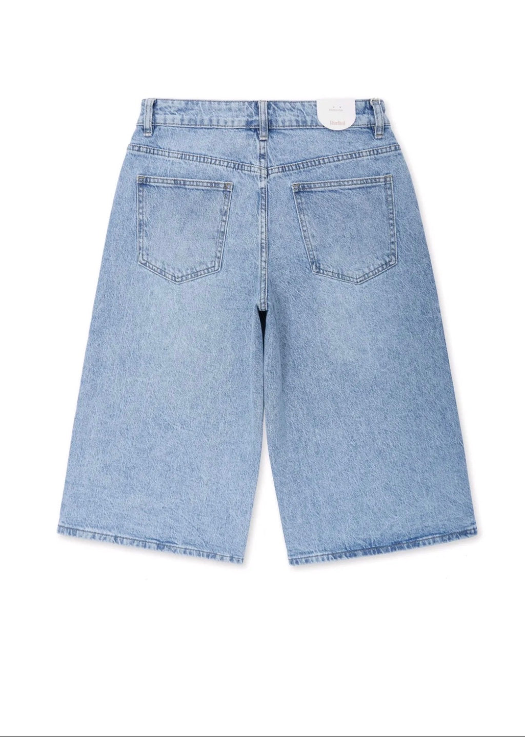 Short Bermuda Denim Oversize Bleu Clair