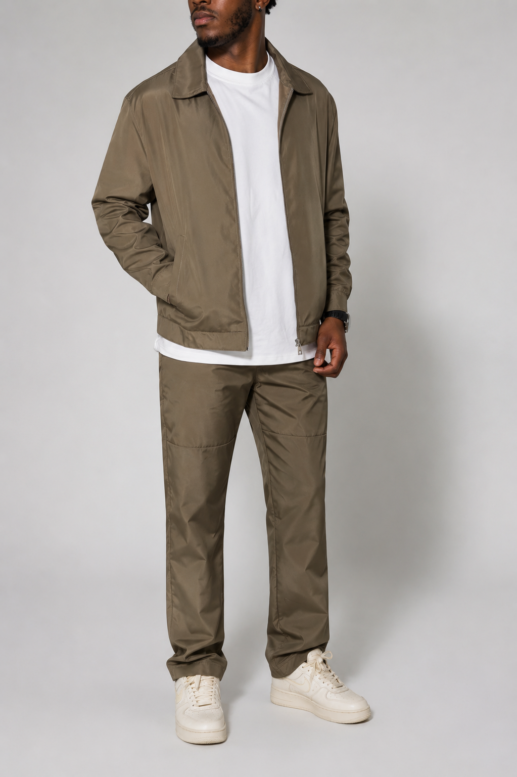 Ensemble Cargo Zippé – Beige Urbain