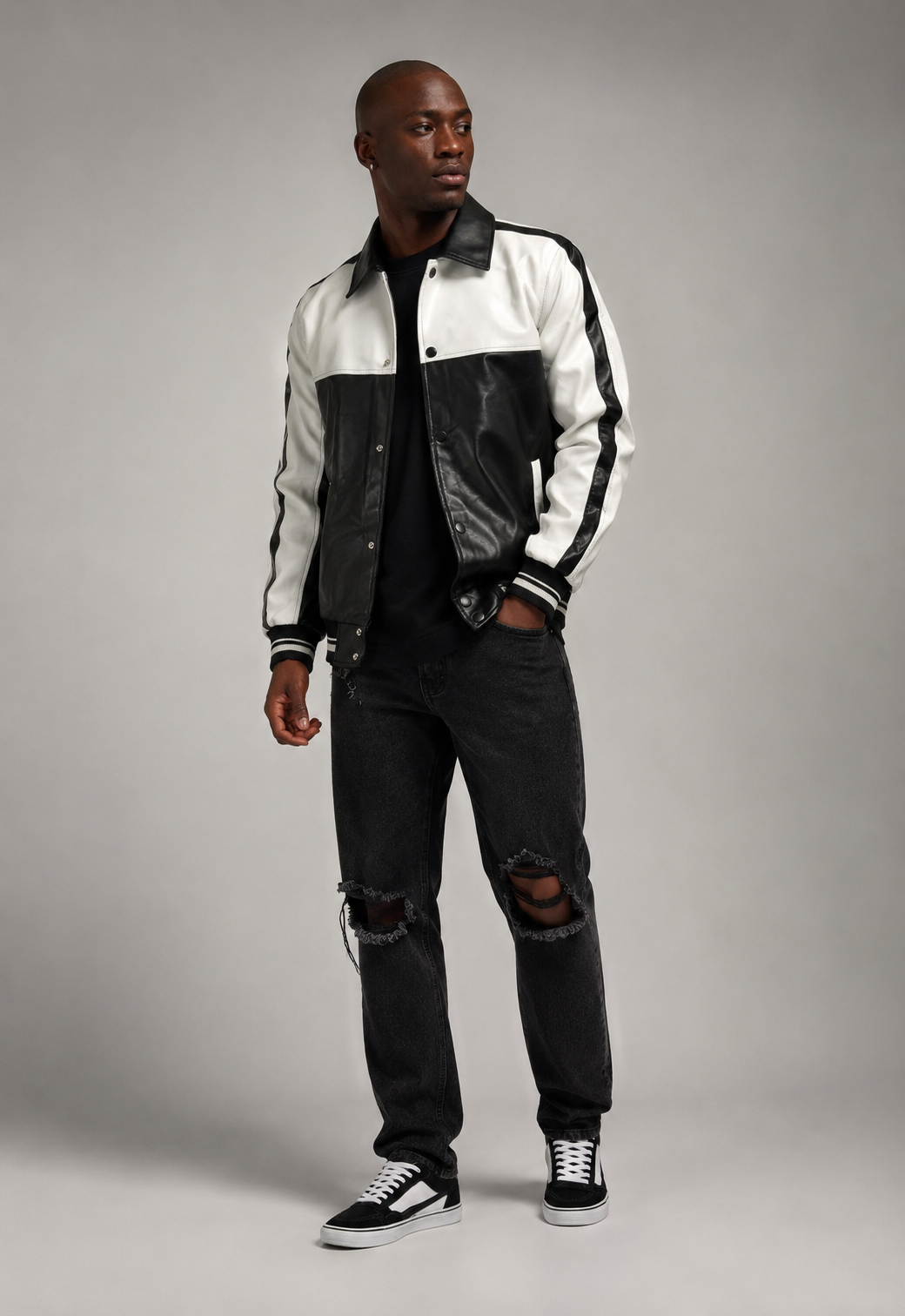 Veste Varsity Contrast Black Edition