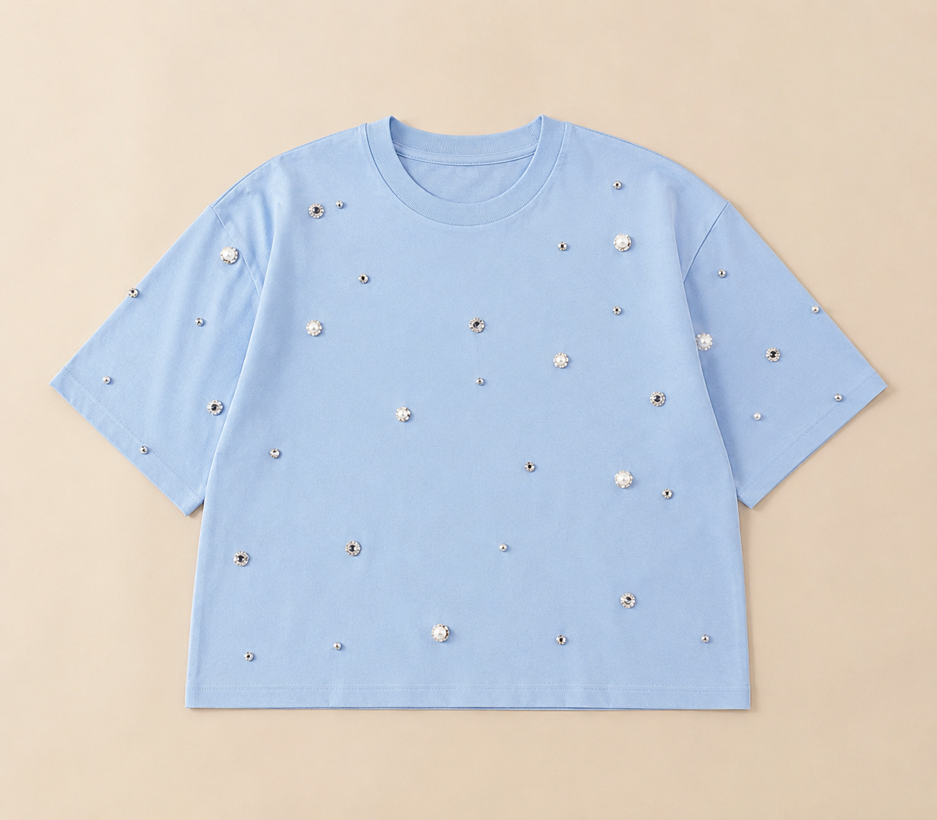 T-shirt Perles Strass