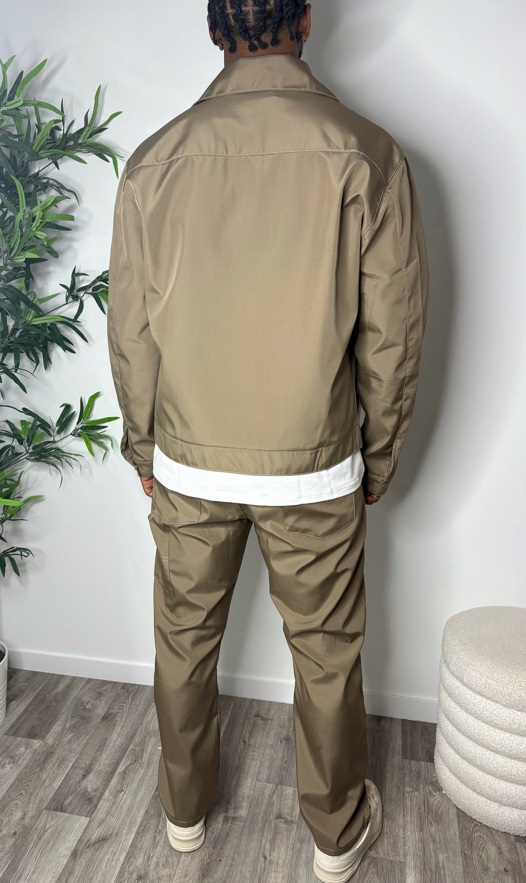 Ensemble Cargo Zippé – Beige Urbain