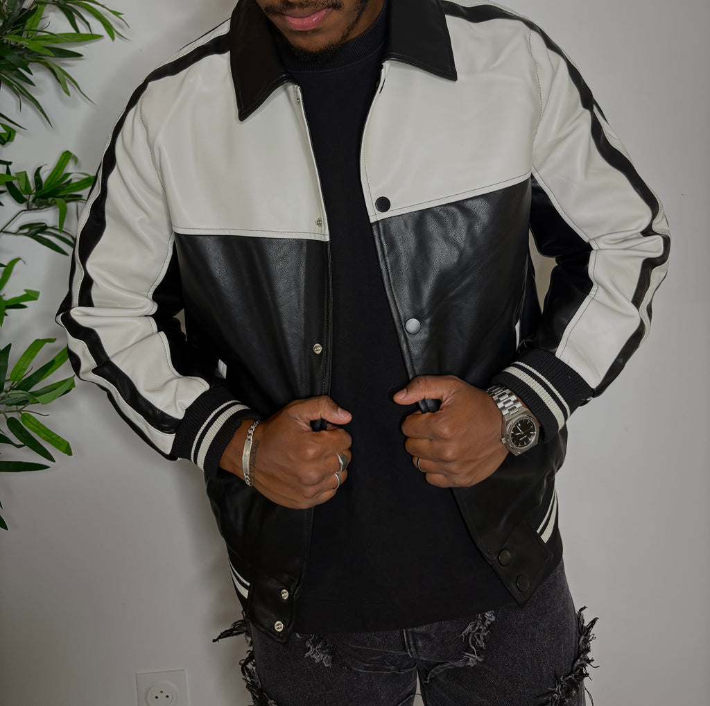 Veste Bicolore Street-Chic